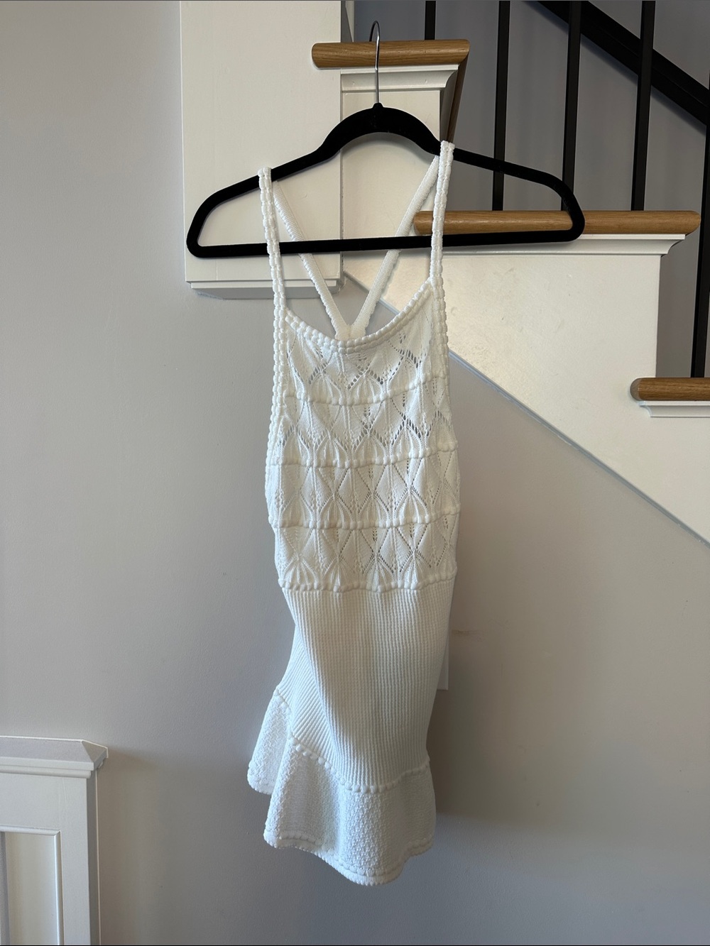 Rebecca Taylor nwt White Knit Sleeveless Mini Dress XS